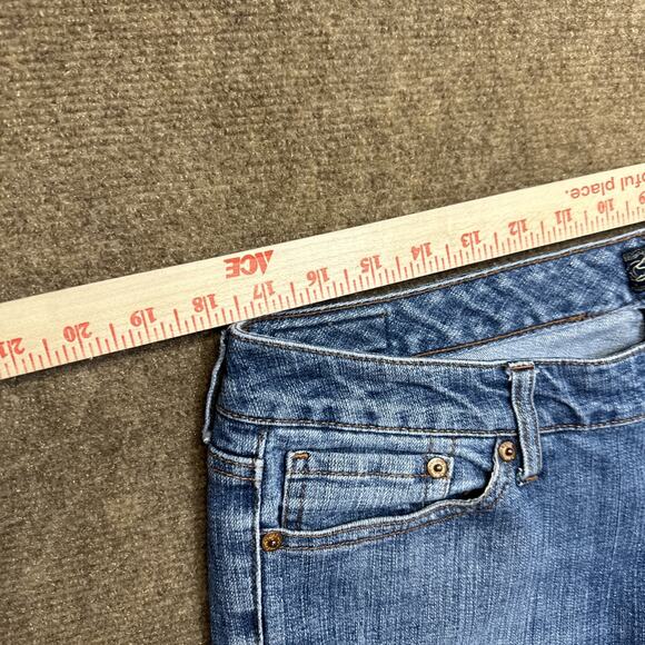 Seven 7 Flared Jeans Women's Size 32 Blue Medium Wash Denim - Picture 4 of 14